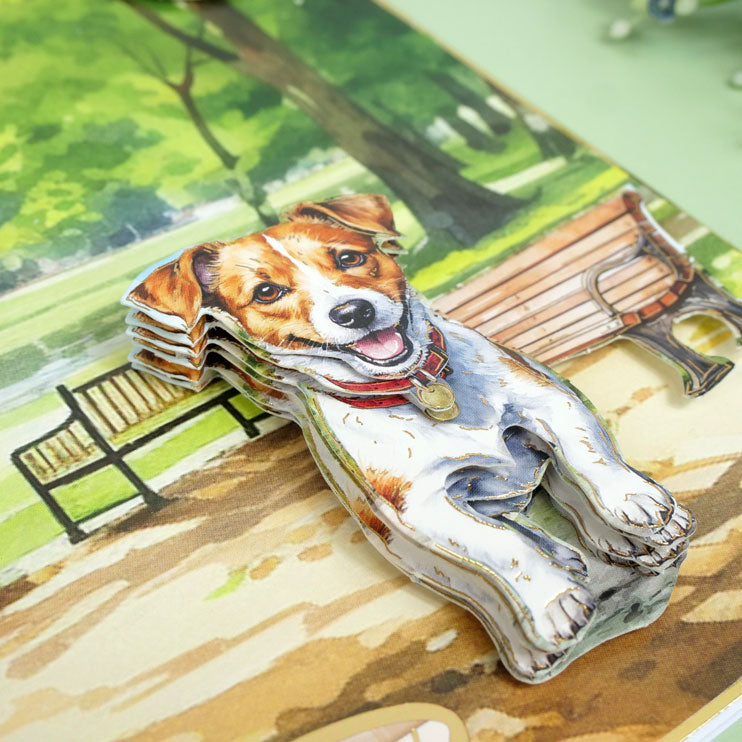Feuille de dessus de découpage Jack Russell Terrier et Beagle