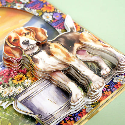 Feuille de dessus de découpage Jack Russell Terrier et Beagle