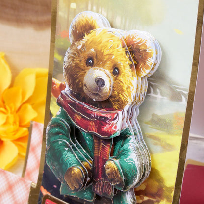 Une feuille d'embellissements à découper "Une journée d'ours"