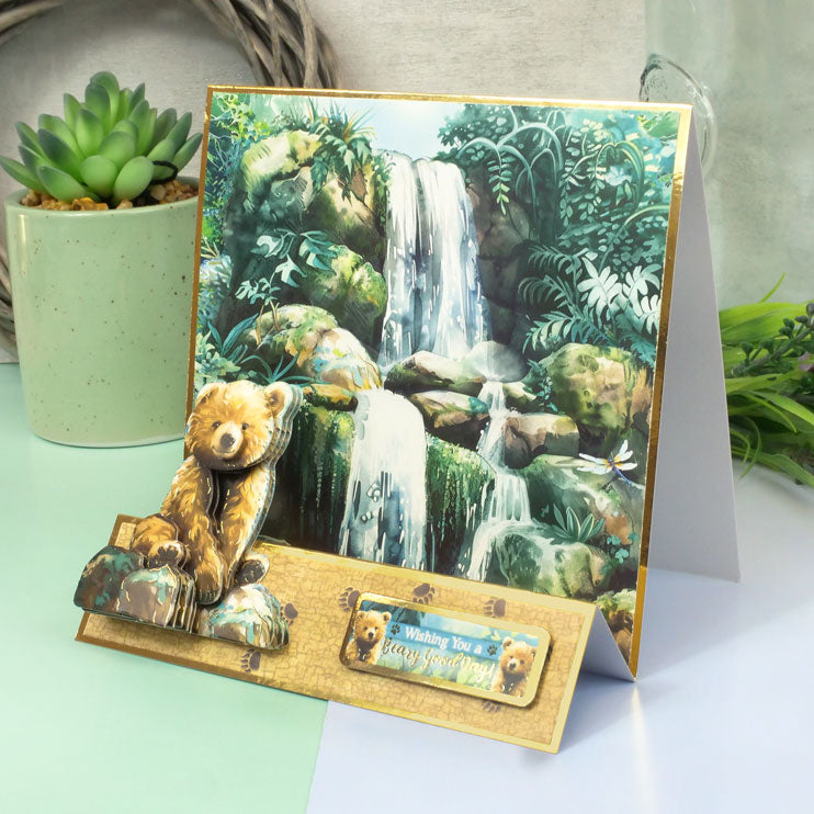 Une feuille d'embellissements à découper "Une journée d'ours"