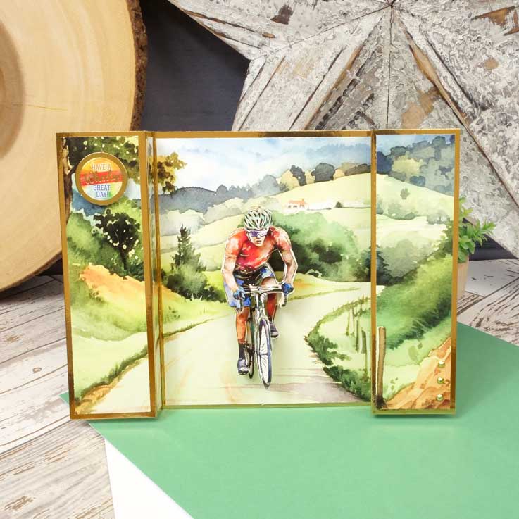 On Your Bike Decoupage Topper Sheet