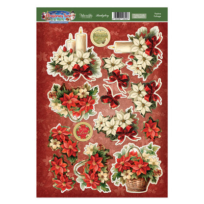 Feuille de dessus de découpage feuillage festif