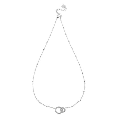DELANEY Pavé Zirconia Silver Necklace