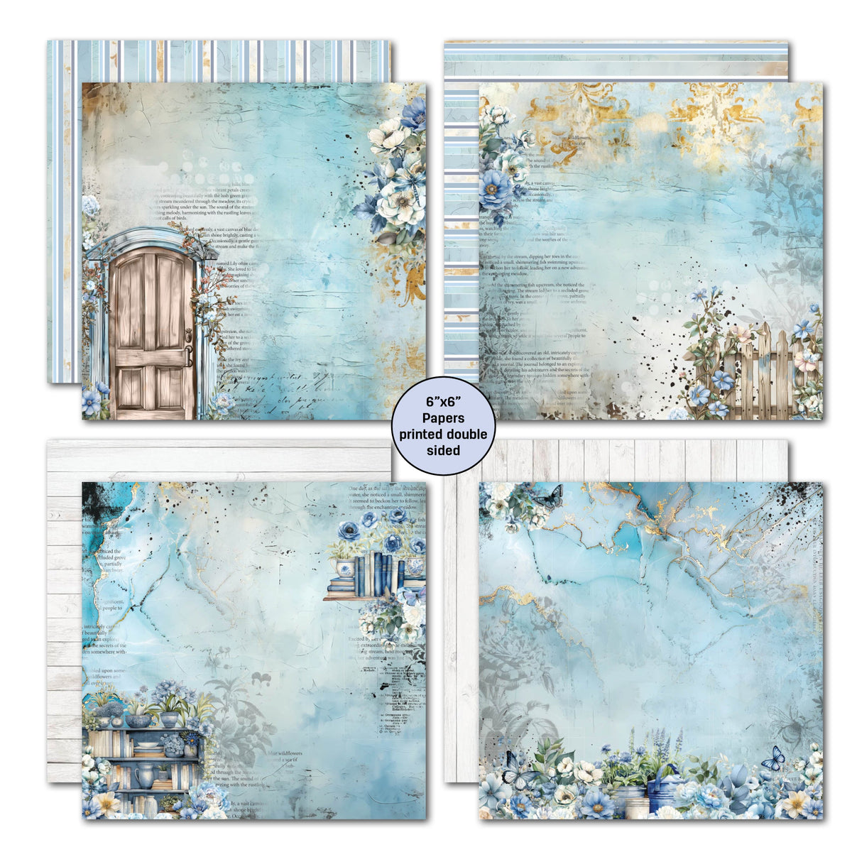 3Quarter Designs Bloc de papiers Delicate Harmony 6x6