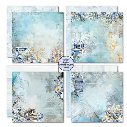 3Quarter Designs Bloc de papiers Delicate Harmony 6x6