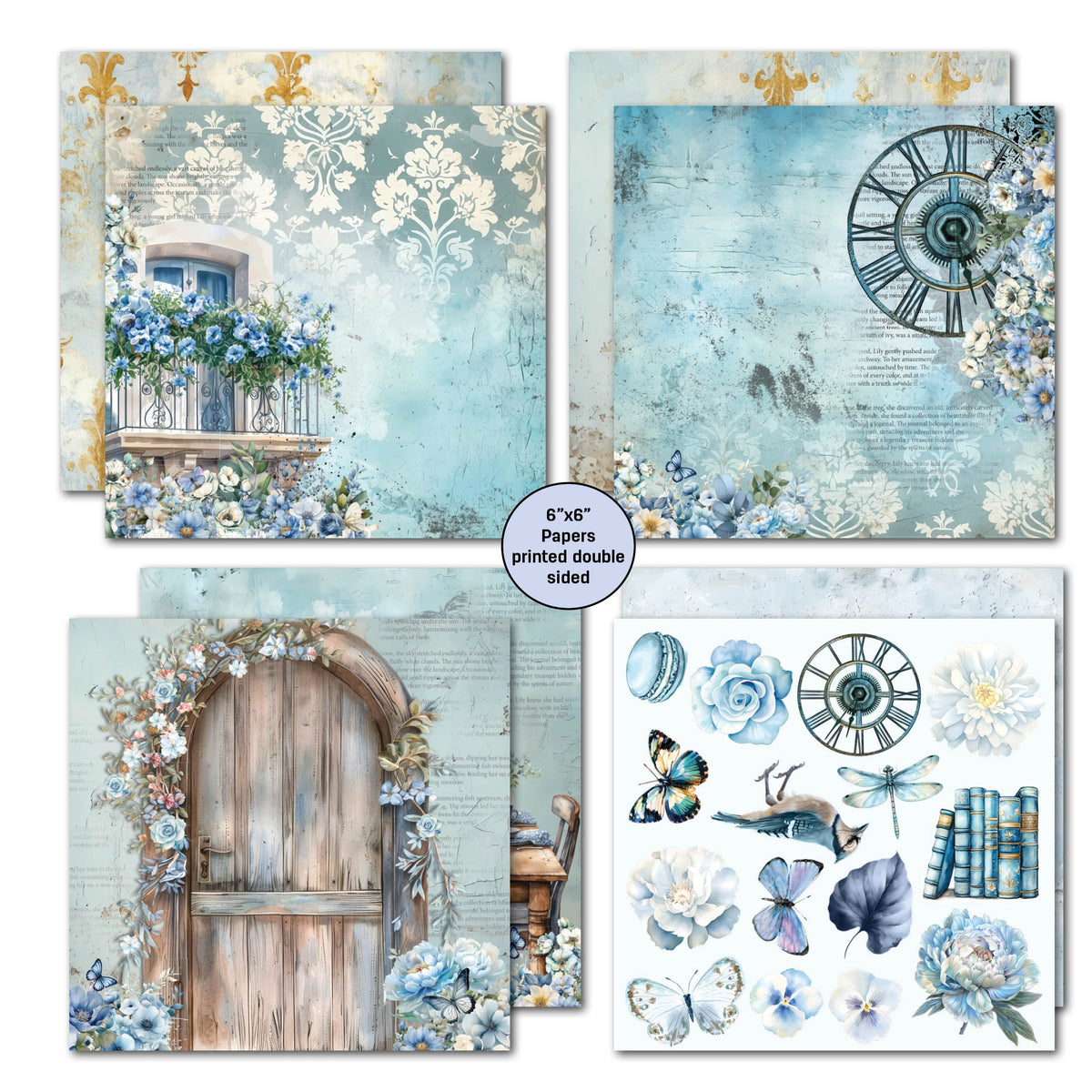 3Quarter Designs Bloc de papiers Delicate Harmony 6x6