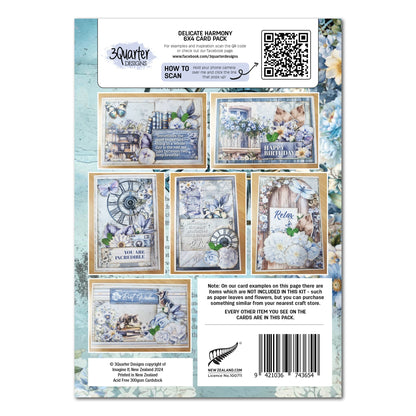 Lot de cartes 3Quarter Designs Delicate Harmony 6x4