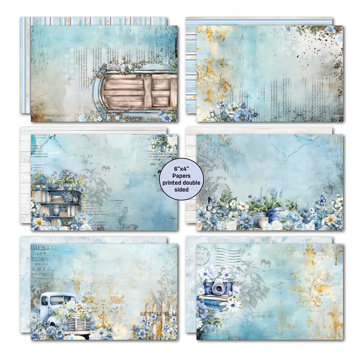 Lot de cartes 3Quarter Designs Delicate Harmony 6x4