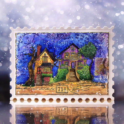 AALL and Create - A6 Stamp Set - Scenic Script