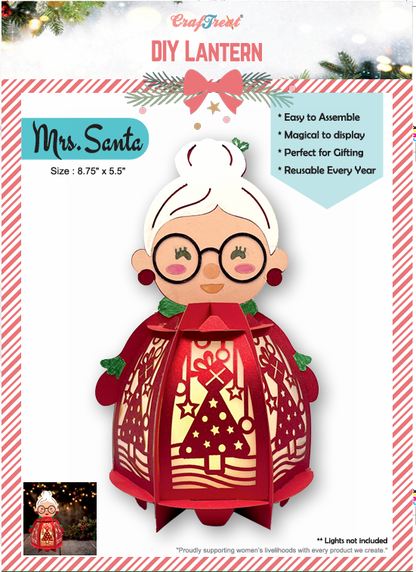 Lanterne en papier DIY CrafTreat - Madame Noël