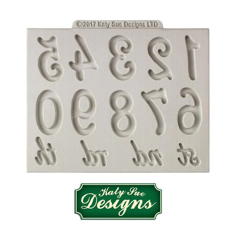 Large Numbers Silicone Mould