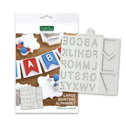 Grand moule en silicone alphabet guirlande