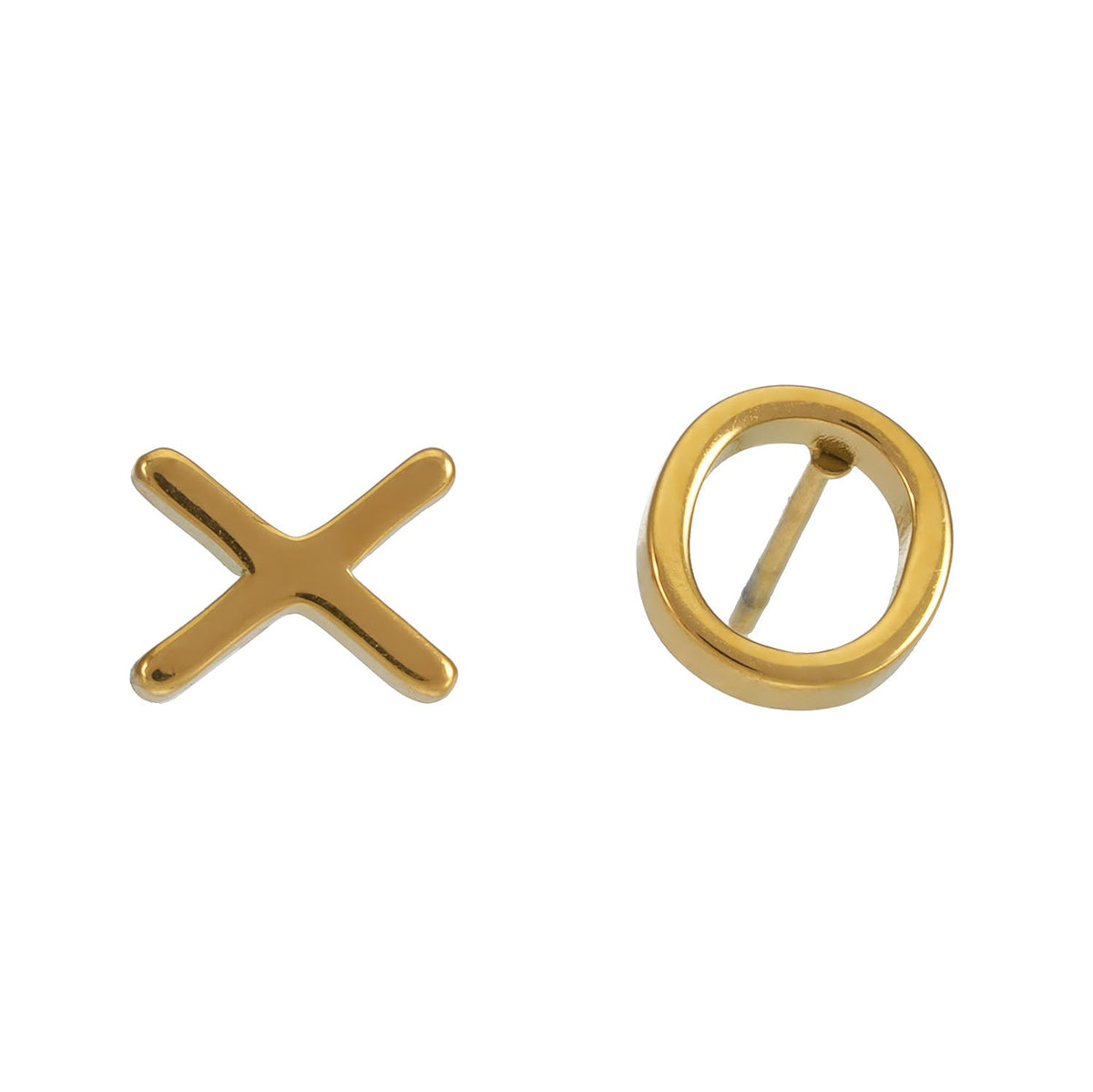 OX Gold: Boucles d'oreilles clous Baisers, Câlins et Éclat