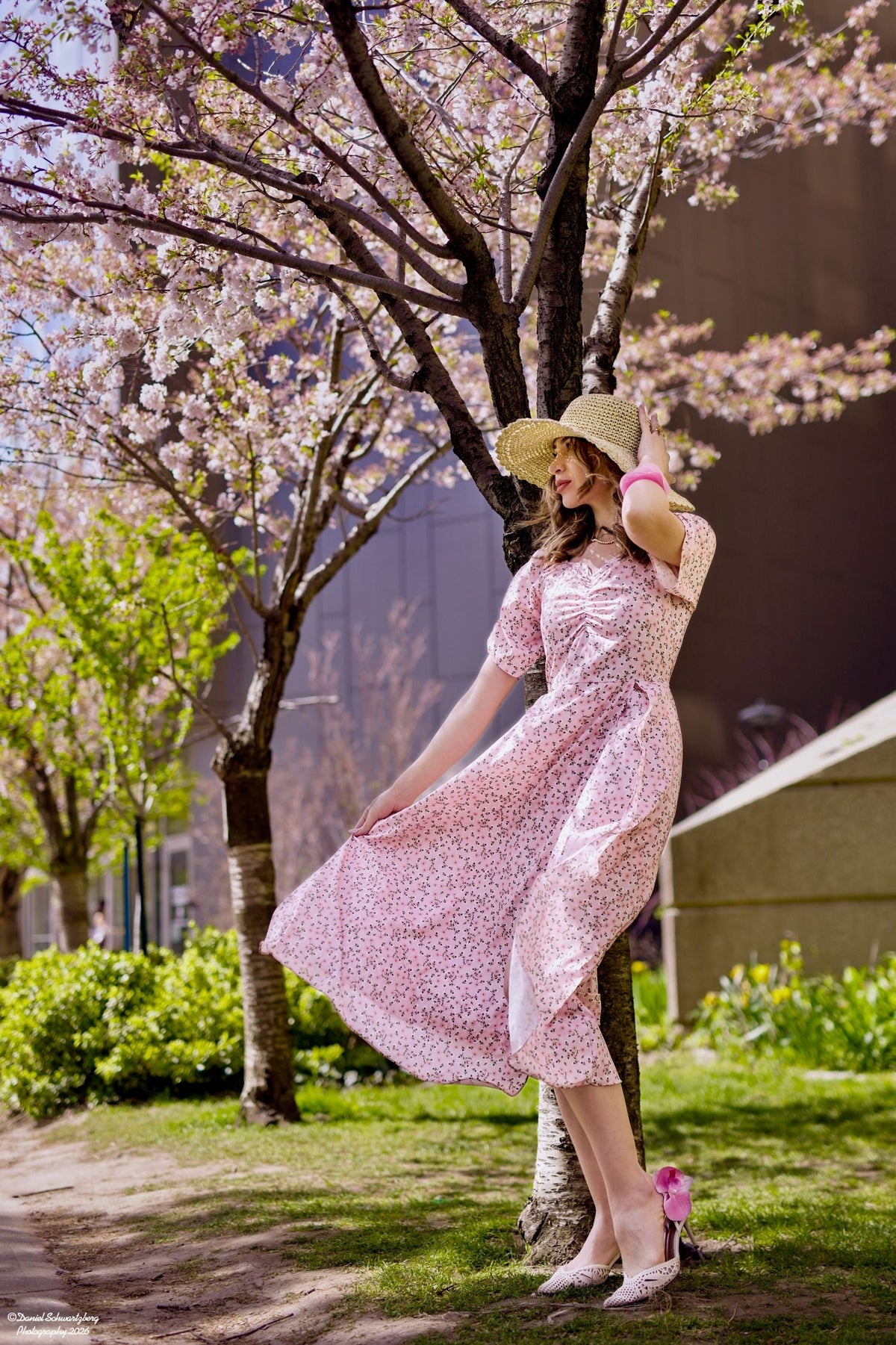 Floral Puff Sleeve Maxi Dress