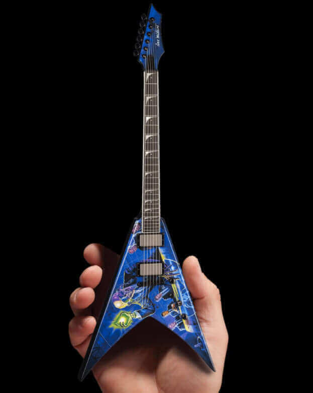 Guitare miniature Megadeth officielle Dave Mustaine Signature V "Rust In Peace"