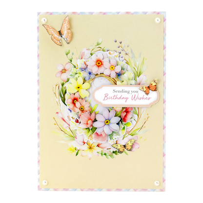 Découpage prédécoupé – Panier floral et couronne (lot de 3)