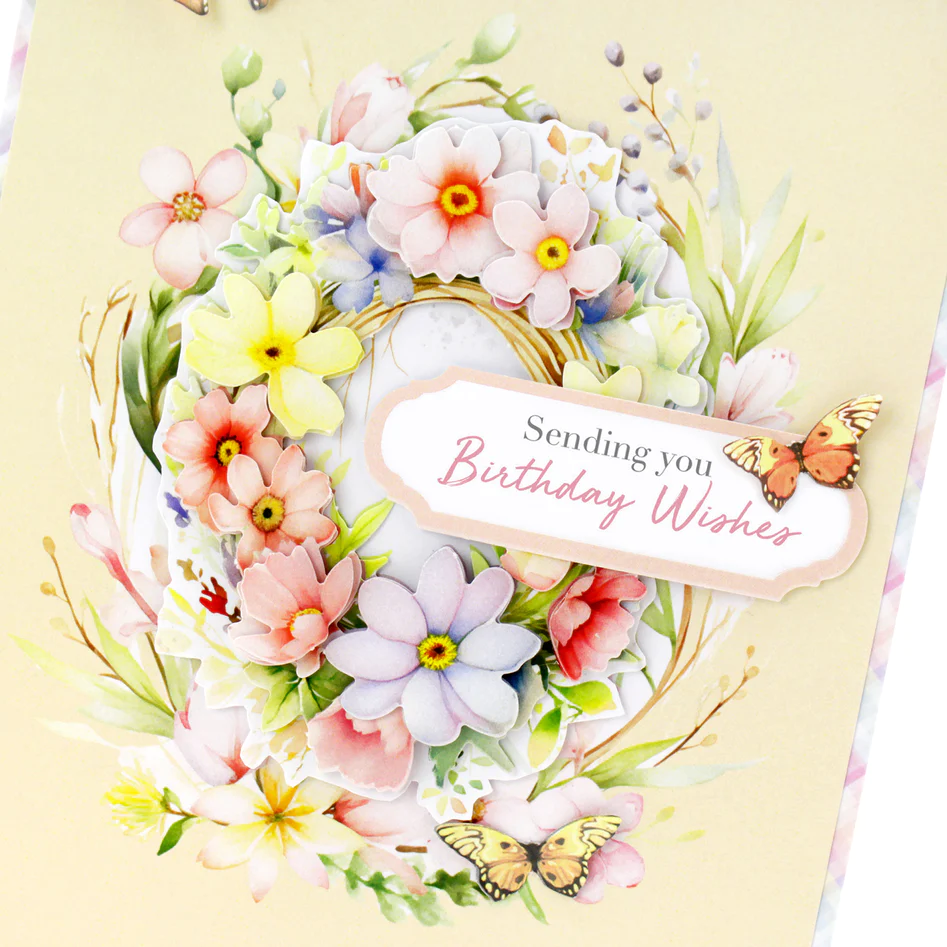 Découpage prédécoupé – Panier floral et couronne (lot de 3)