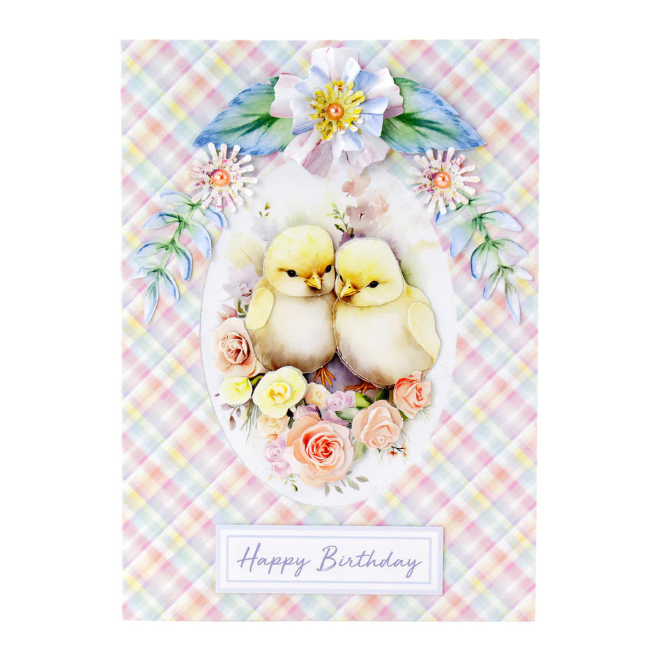 Décopatch Découpé à l'Emporte-Pièce – Poussins & Lapin (pack de 3)