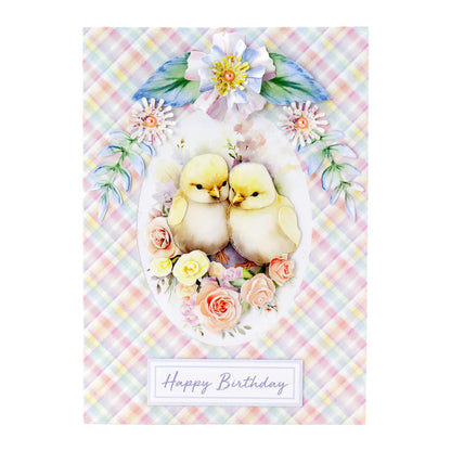 Décopatch Découpé à l'Emporte-Pièce – Poussins & Lapin (pack de 3)