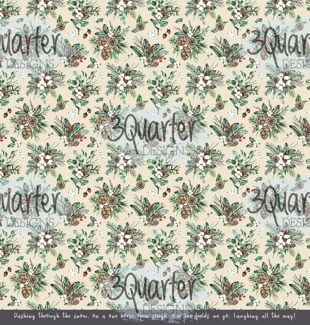 Papiers imprimés 30x30 cm Décembre (pack)
