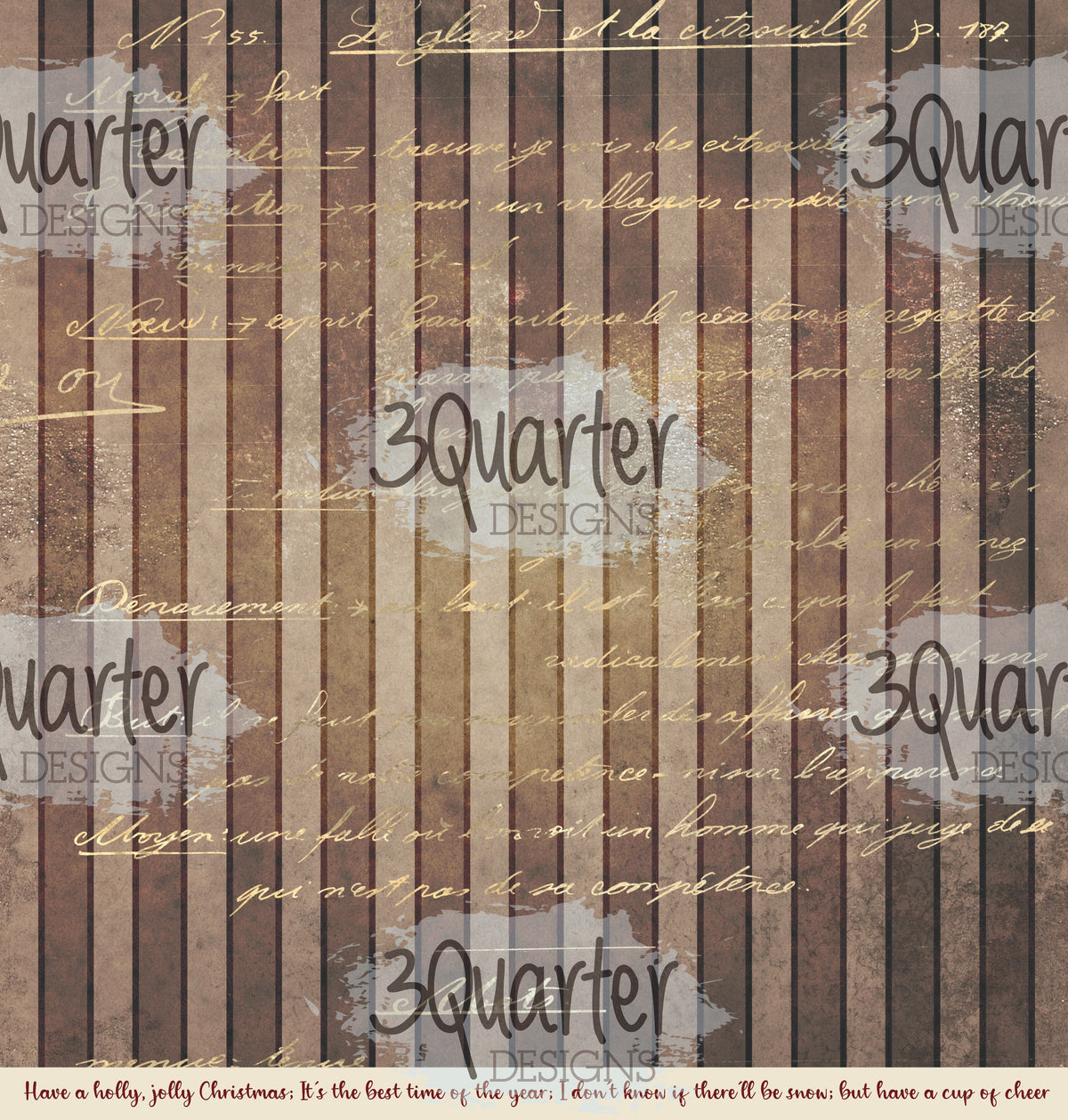 Papiers imprimés 30x30 cm Décembre (pack)