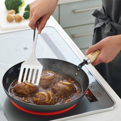 Yoshikawa Cook-Pal REN 28cm Nitrided Carbon Steel Deep Fry Pan