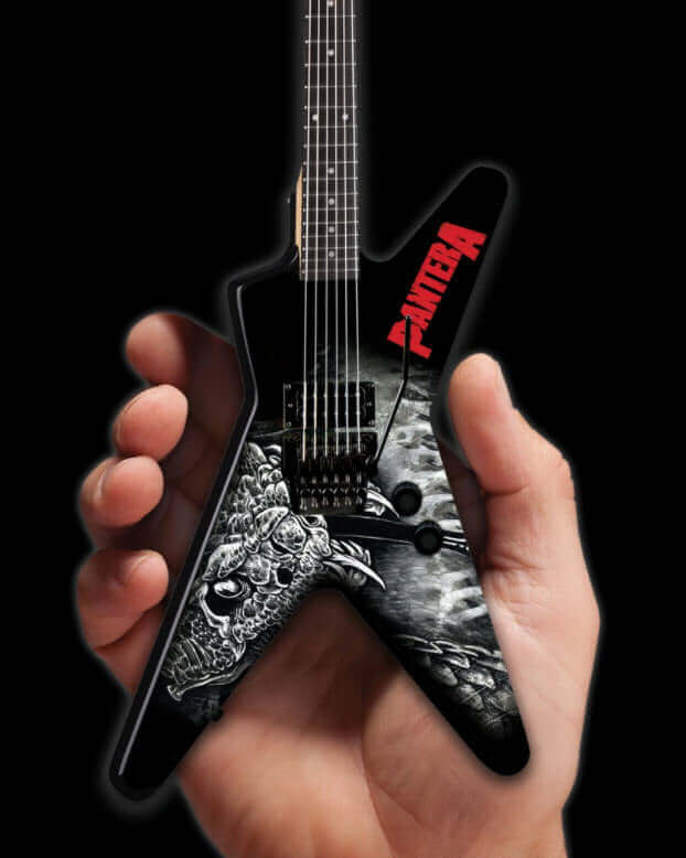 Guitare miniature Dimebag Darrell Pantera Black & White Southern Trendkill ML