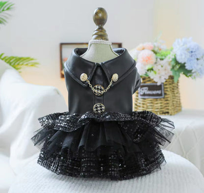 Robe pour chien « She’s a Rockstar » | Robe pour chien pour les grandes occasions