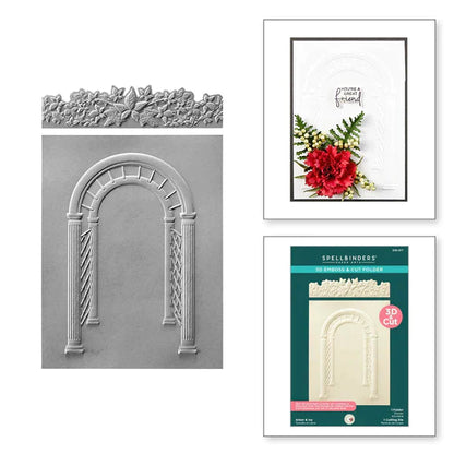 Dossier de gaufrage et de découpe 3D Arbor & Ivy de la collection Through the Arbor Garden de Susan Tierney-Cockburn