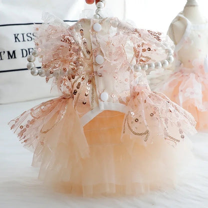 Sweet Sequin Dog Dress | Party Outfit