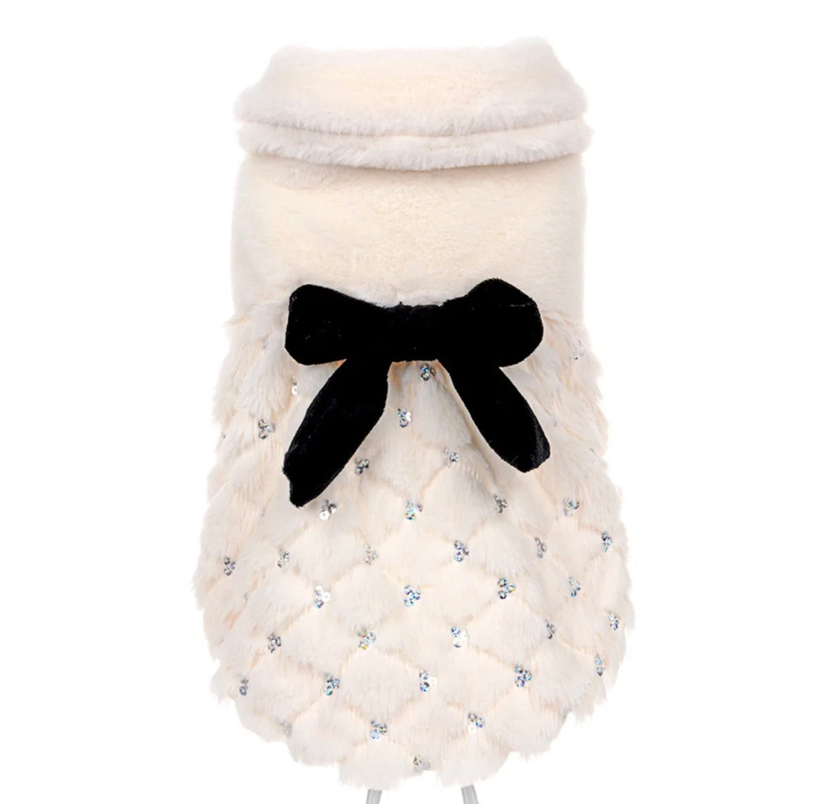 Manteau pour chien Winter Wonderland en fourrure | Vêtement d'extérieur chaud pour chien pour l'hiver