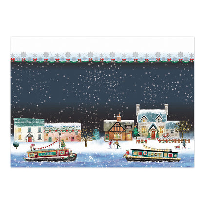 Winter by the Canal Luxury Topper Set