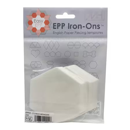 Paquet de 50 hexagones de 3,8 cm – Thermocollant – Soluble
