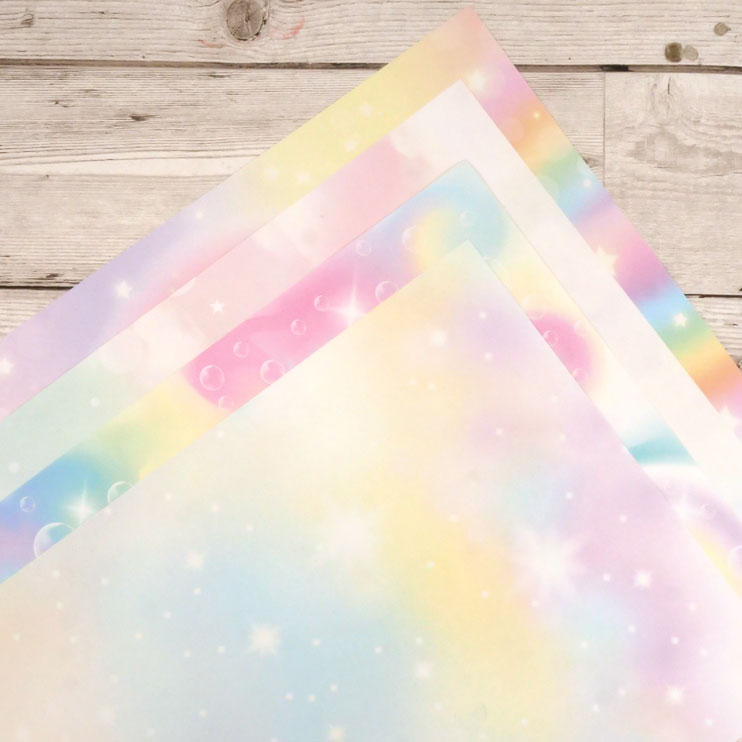 Lots de papiers essentiels - Ciels Arc-en-ciel