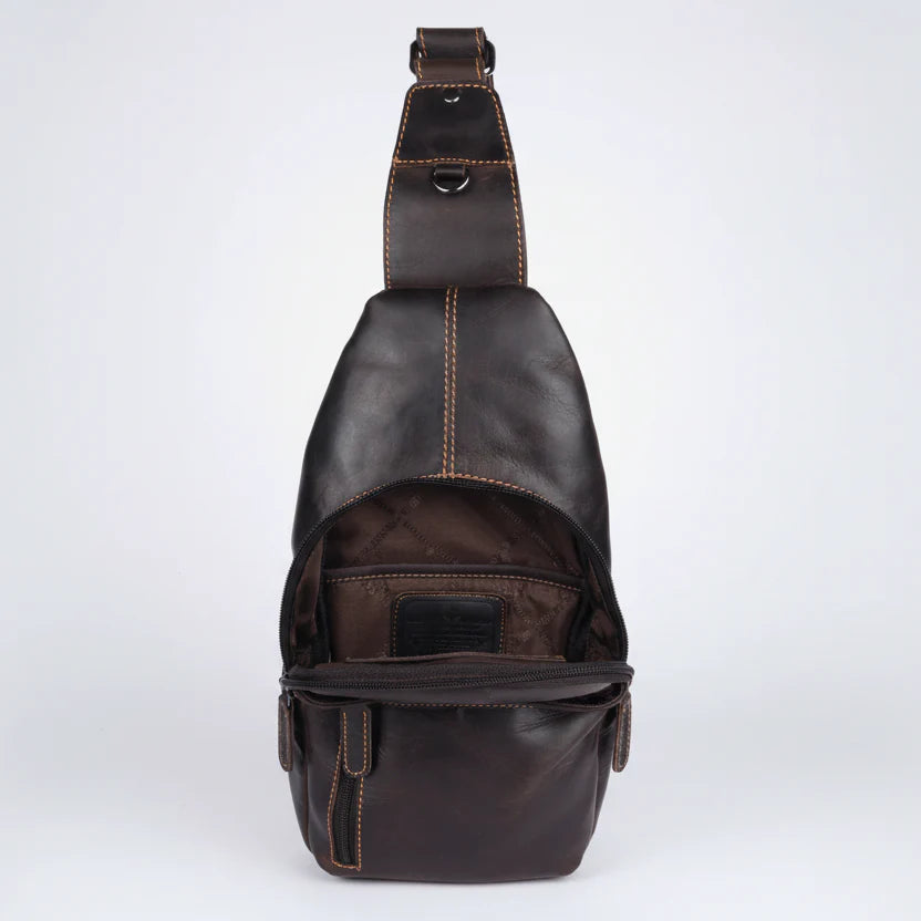 Greenwood Leather Crossbody Chest Bag