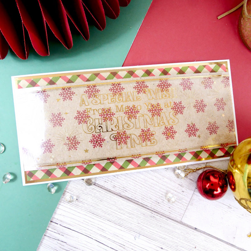 Bloc de papier Hunkydory Essential Selection - Kraft de Noël