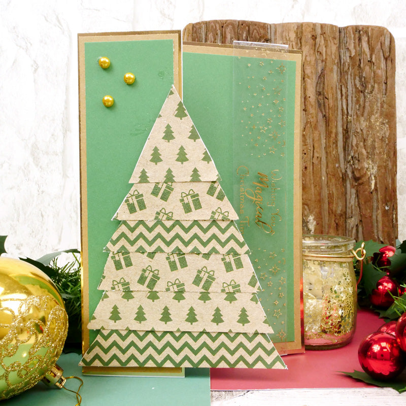 Bloc de papier Hunkydory Essential Selection - Kraft de Noël