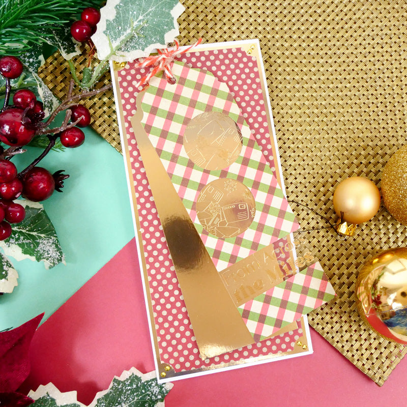 Bloc de papier Hunkydory Essential Selection - Kraft de Noël