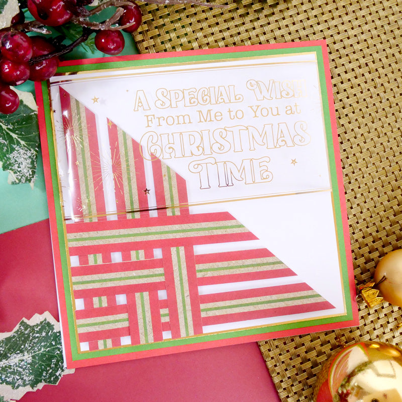 Bloc de papier Hunkydory Essential Selection - Kraft de Noël