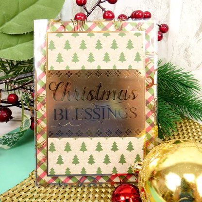 Bloc de papier Hunkydory Essential Selection - Kraft de Noël