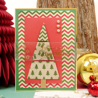 Bloc de papier Hunkydory Essential Selection - Kraft de Noël