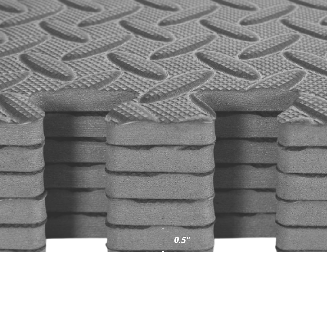HAJEX Tapis de sol de gym emboîtable - Paquet de 6