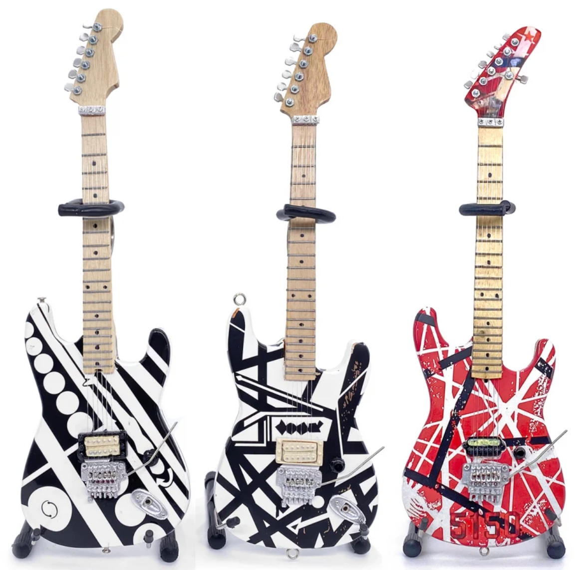 Réplique de guitare miniature EVH 5150 Eddie Van Halen à collectionner