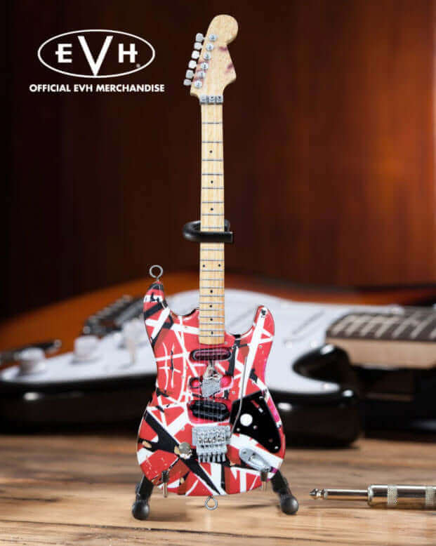 Réplique de guitare miniature de collection EVH "Frankenstein" Eddie Van Halen