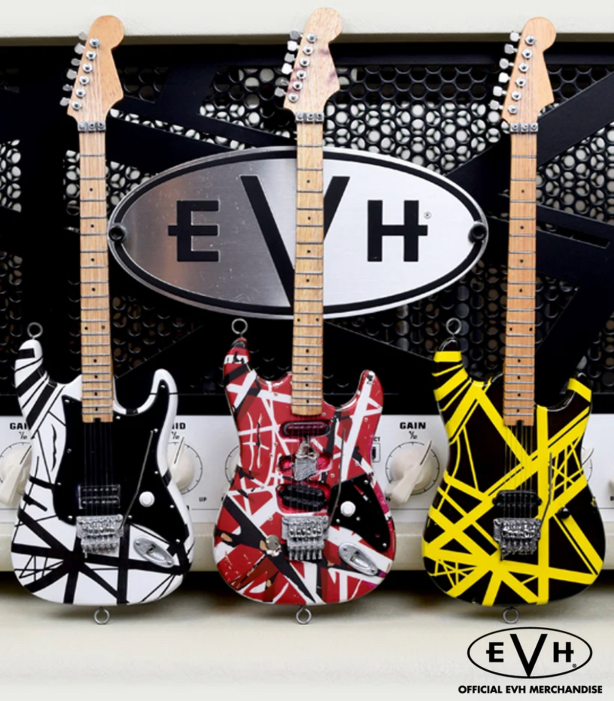 Réplique de guitare miniature de collection EVH "Frankenstein" Eddie Van Halen