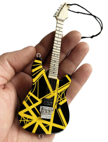 Décoration de Noël Guitare EVH Bumblebee - 15 cm