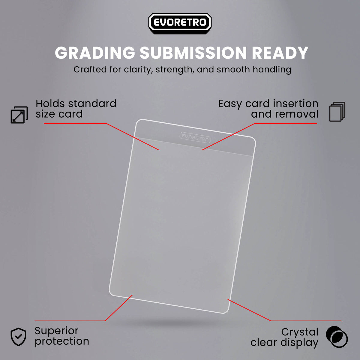 Portes-cartes semi-rigides EVORETRO – Gradation 3 5/16” × 4 7/8”