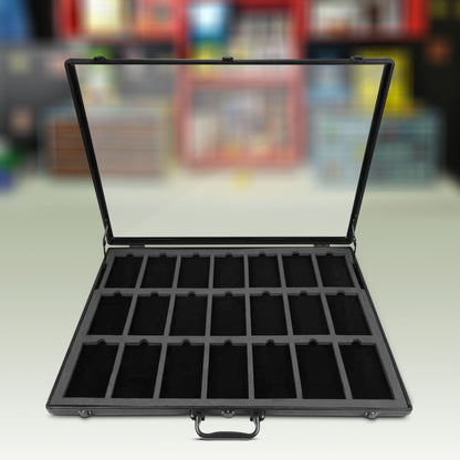 EVORETRO Graded Card Display Case – 21-Slot Secure Showcase