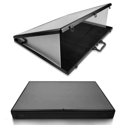 Vitrine Verrouillable en Aluminium EVORETRO – Présentoir Sécurisé 24x36x4 Pouces Noir avec Séparateur Amovible