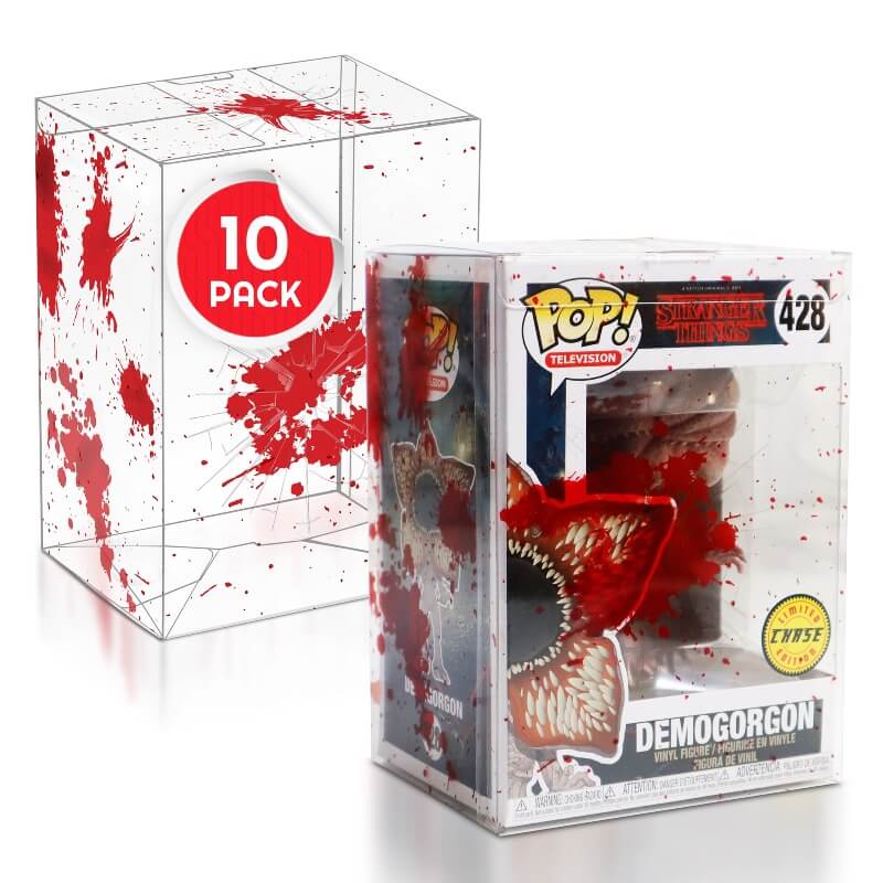 Funko Pop 4 pouces - Sang rouge avec impacts de balles - Protecteur EVORETRO PET 0,40 mm - Lot de 10